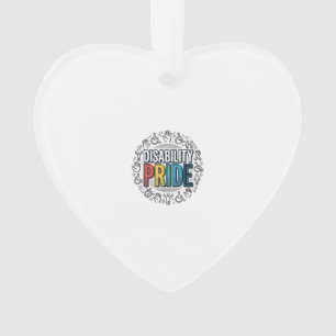 Ornamento Camiseta de Conscientização Inclusiva Orgulho da D