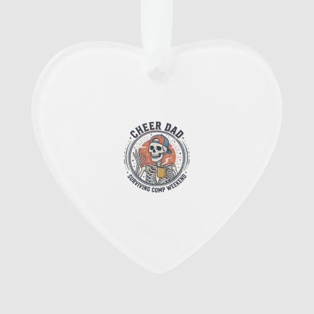 Ornamento Camiseta Esqueleto de Fim de Semana de Competições (Frente)