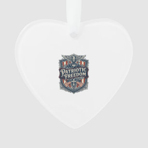 Ornamento Camiseta Gráfica Vetorial Fé Patriótica Família Li