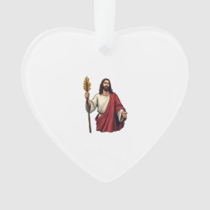 Ornamento Camiseta Jesus Vitória Palma Gravura Vintage 2