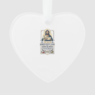 Ornamento Camiseta Nerd de Línguas da Bíblia Jesus Hebraico