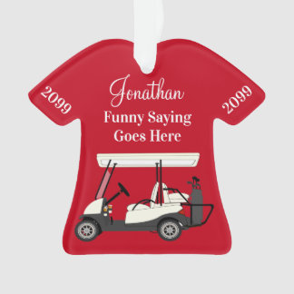 Ornamento Camiseta Personalizada De Golfe De Golfe Acrílico