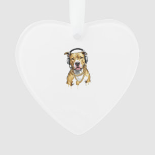 Ornamento Camiseta Pitbull estilo de rua