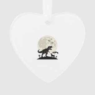 Ornamento Camiseta Silhueta Cemitério de Cães Dinossauros ao