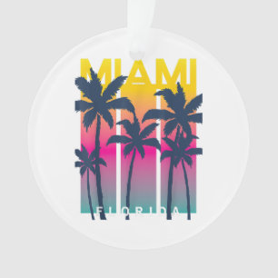 Ornamento Camisetas Gráficas De Design legal De Miami Flórid