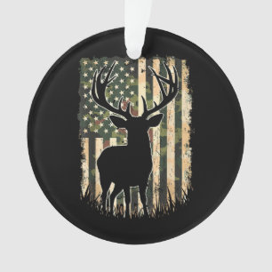 Ornamento Camo US Flag Deer Hunting Camoflage Hunter