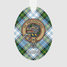 Campbell Crest over Dress Tartan