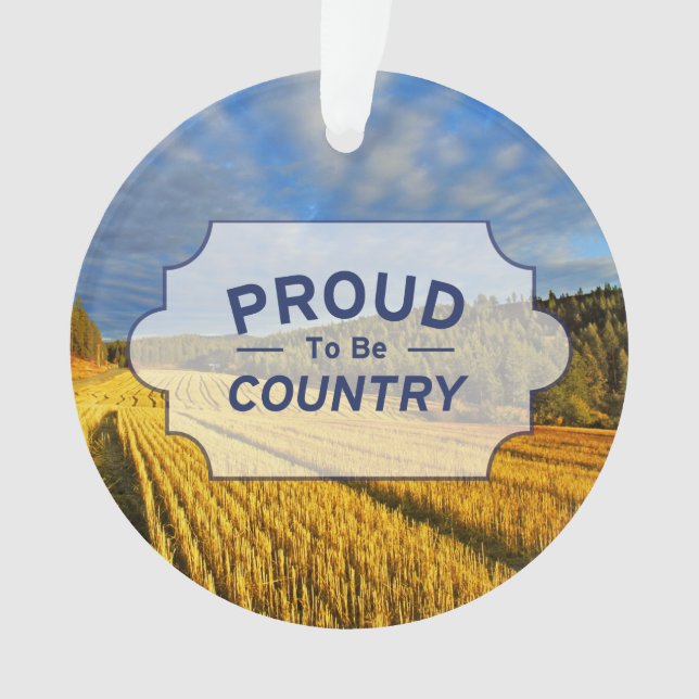 Ornamento Campo de trigo após a colheita (Frente)