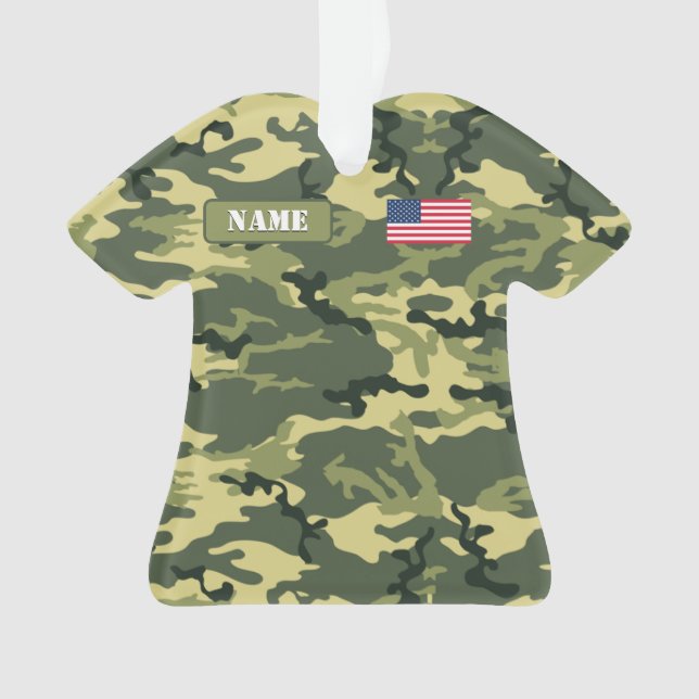 Ornamento Camuflagem da floresta do exército (Frente)