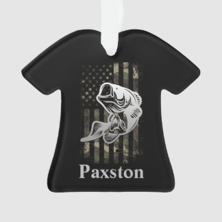 Ornamento Camuflagem Personalizada - Pesca do pavilhão dos E