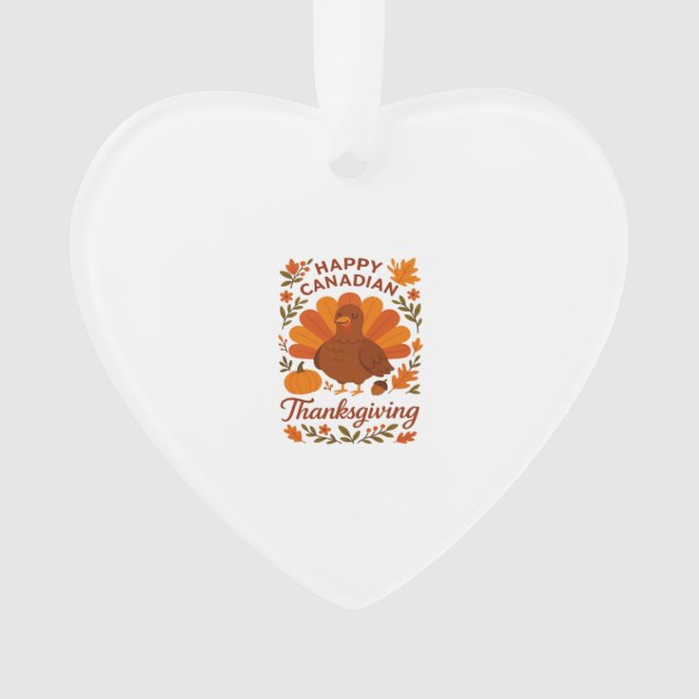 Ornamento Canadian Thanksgiving Autumn Celebration Classic T (Frente)