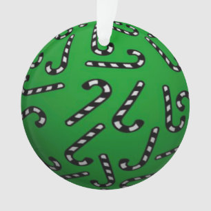 Ornamento Canas Doces de Natal 3D