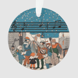 Ornamento Cantores de Natal Cantora de Neve