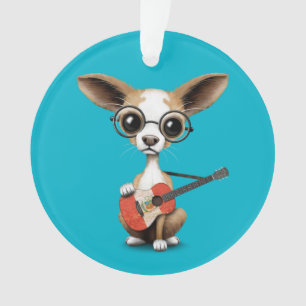 Ornamento Cão de filhote de cachorro da chihuahua que joga 