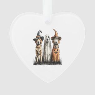 Ornamento Cão de Retriever do Ouro Fantasma