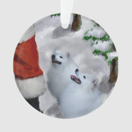 Ornamento Cão Esquimó Americano Natal