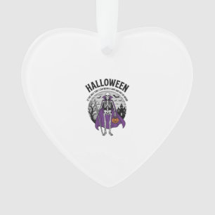 Ornamento Capa engraçada de Halloween de esqueleto citação d