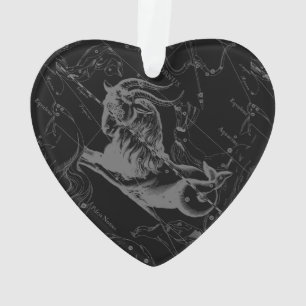 Ornamento Capricórnio Constelação Map Vintage Hevelius 1690