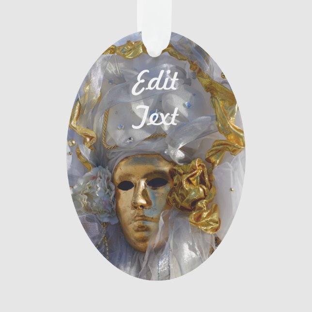 Ornamento Cara dourada (Frente)