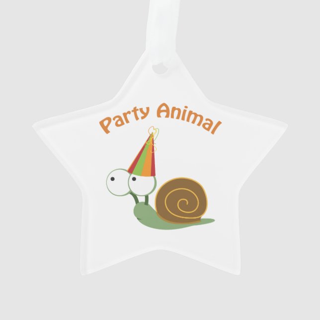 Ornamento Caracol de animais de festas (Verso)