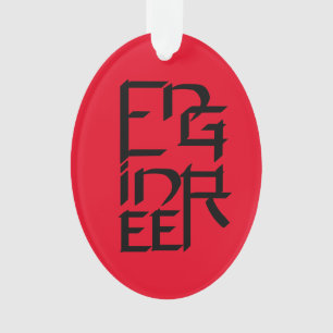 Ornamento Caráter engenheiro