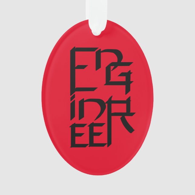 Ornamento Caráter engenheiro (Frente)