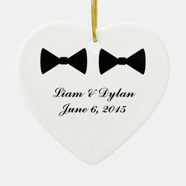 Ornamento Cardíaco "Gravatas de Arco Duplo" (Frente)