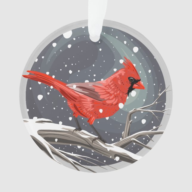 Ornamento Cardinal de Inverno  (Frente)