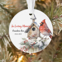 Cardinal Memorial Watercolor