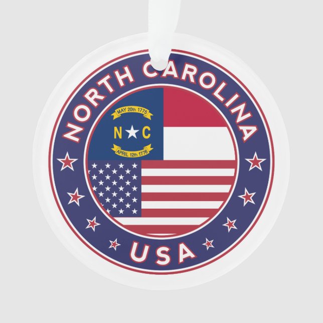Ornamento Carolina do Norte (Frente)