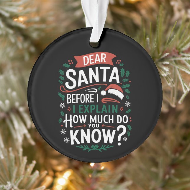 Ornamento Caros Papais noeis Antes De Explicar Quanto Vocês  (Árvore)