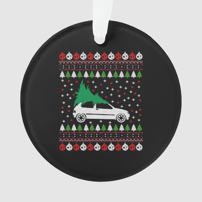 Ornamento Carro Natal (Frente)