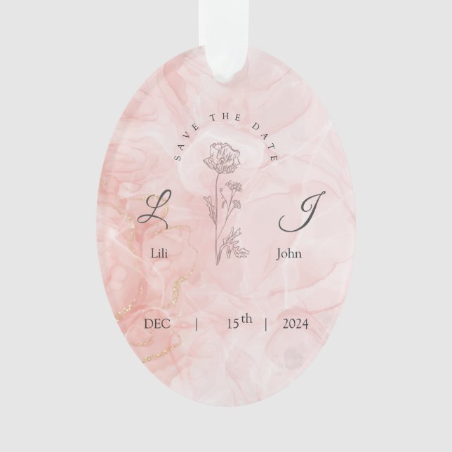 Ornamento cartão de convite (Frente)