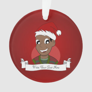 Ornamento Cartografia de cara de Natal