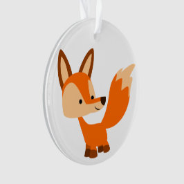 Ornamento Cartoon Bonito Fox Acrilato De Fox
