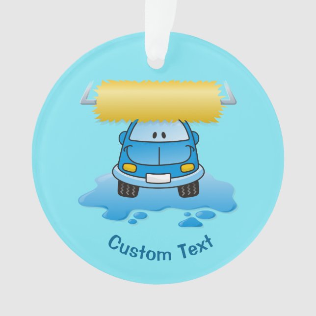 Ornamento cartoon de lavagem (Frente)