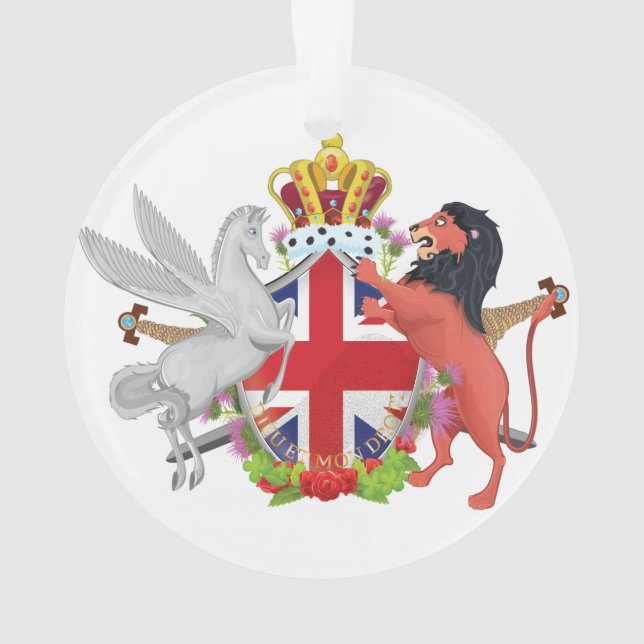 Ornamento Cartoon Royal Throne Crest (Verso)