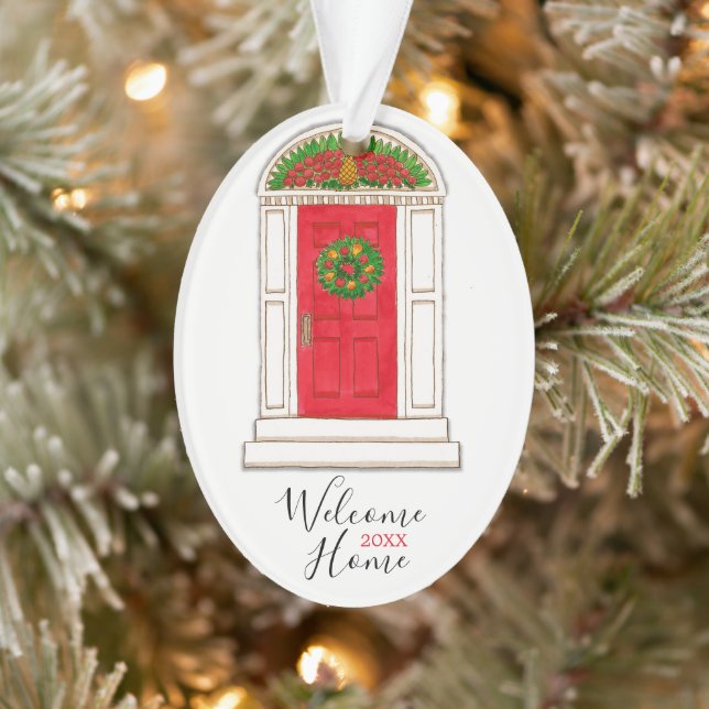 Ornamento Casa Nova Porta Vermelha (Árvore)