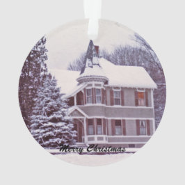 Ornamento Casa velha do Victorian no Natal