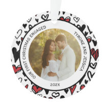 Casais Vermelhos e Brancos Primeiro Natal Envolvid