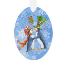 Casal Pinguim Personalizado Sob o Mistério