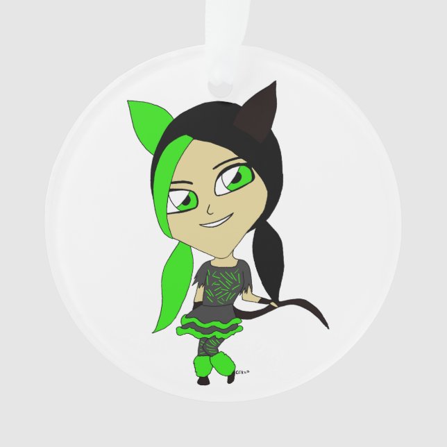 Ornamento catgirl chibi (Frente)
