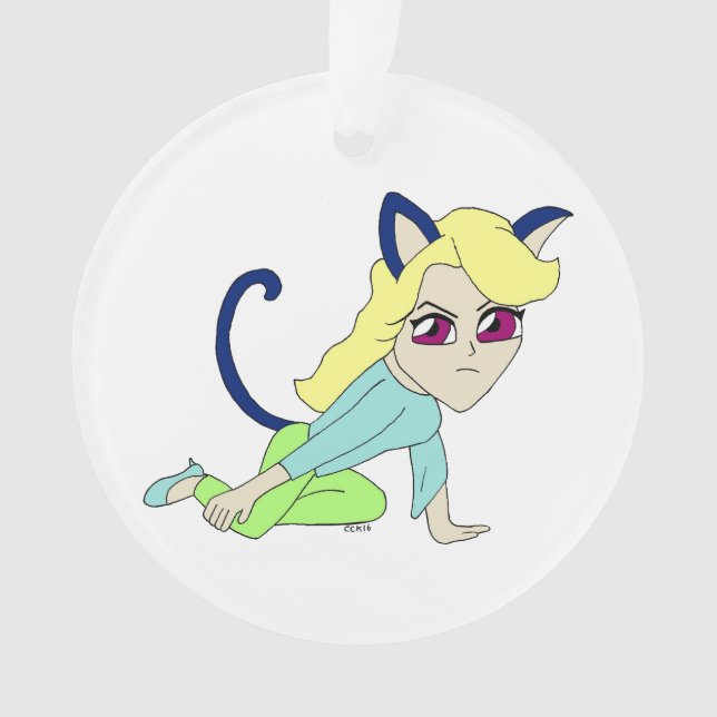 Ornamento catgirl chibi (Frente)