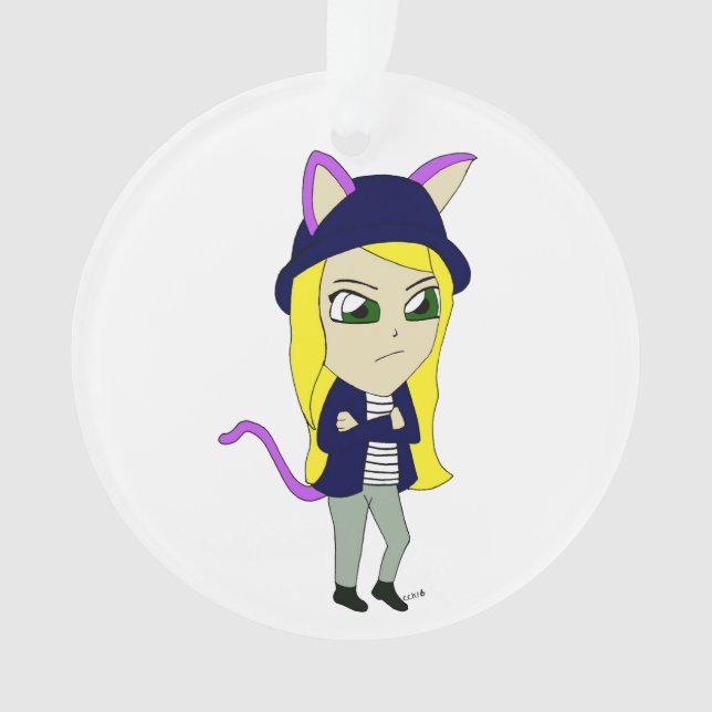 Ornamento catgirl chibi (Frente)