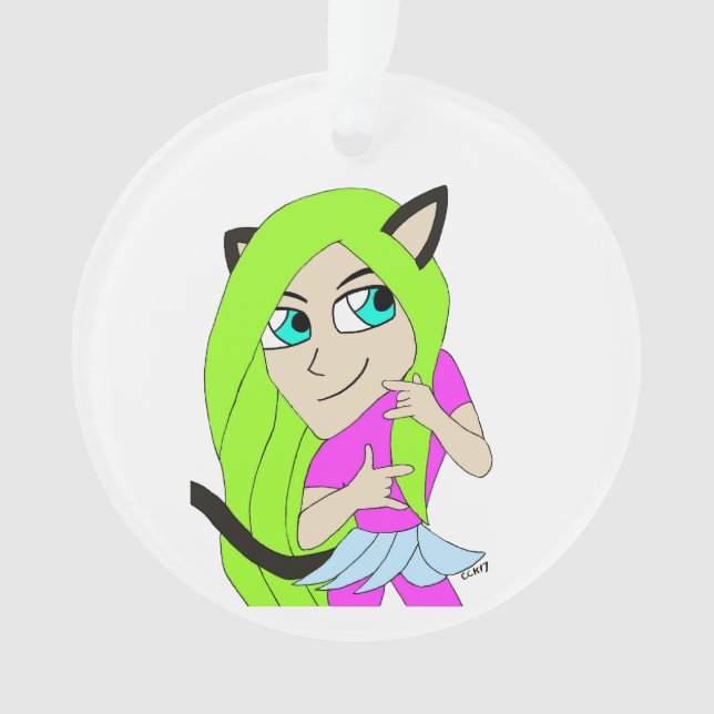 Ornamento catgirl chibi (Frente)