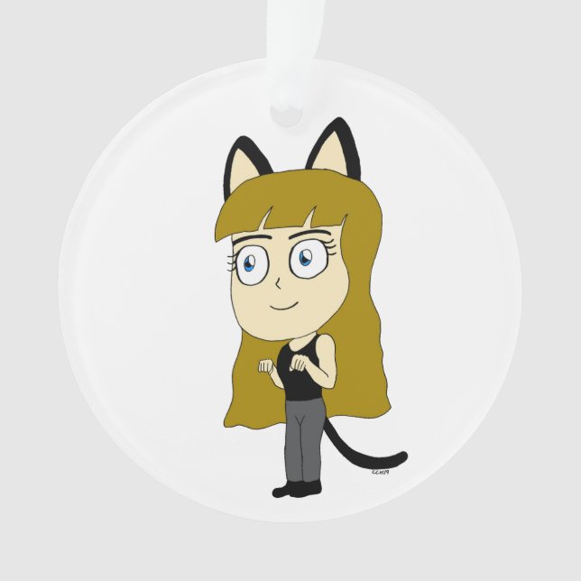 Ornamento catgirl chibi (Frente)