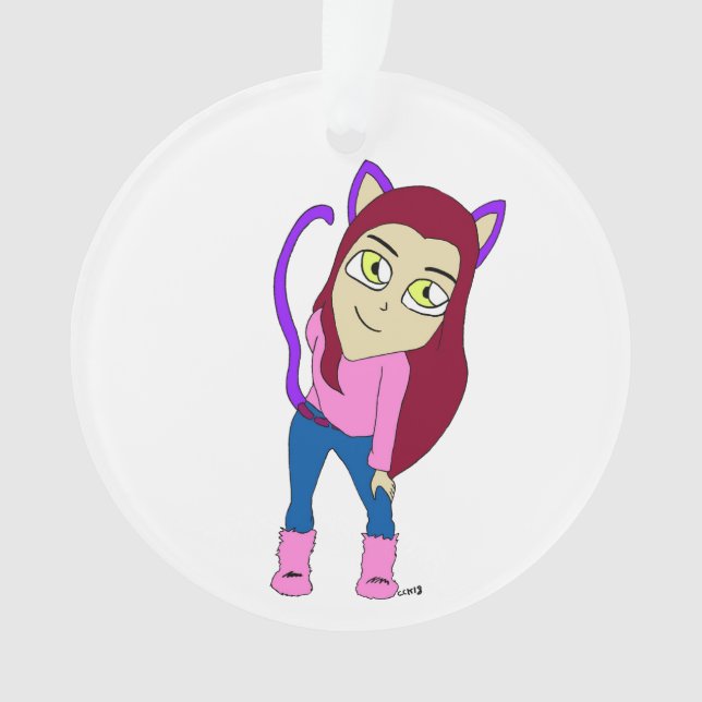 Ornamento catgirl chibi (Frente)