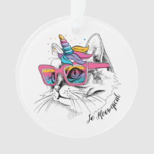 Ornamento Caticorn assim Meowgical