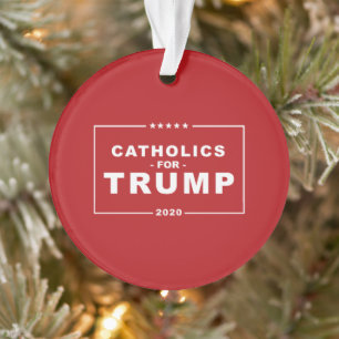 ORNAMENTO CATÓLICOS PARA A TRUMP 2020