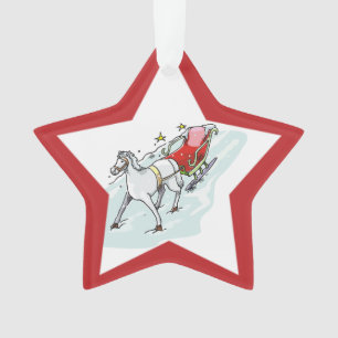 Ornamento Cavalo & carruagem -